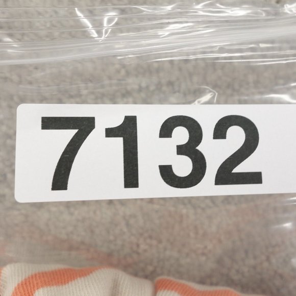 LOFT Sweater Womens Large Orange Striped Long Sleeve Pullover 100% Cotton - Picture 8 of 8